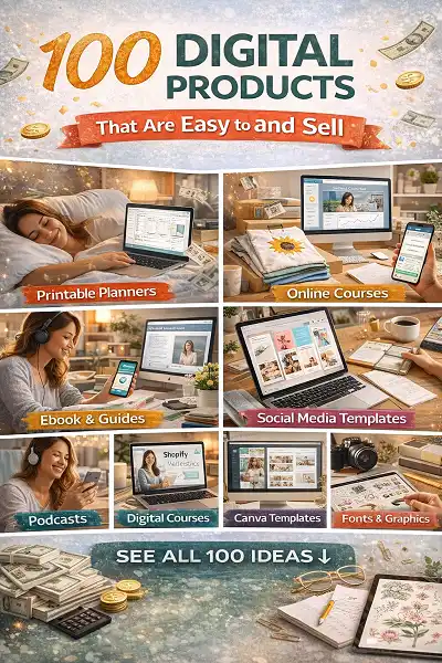 100 Easy-to-Create Digital Products You Can Sell Online