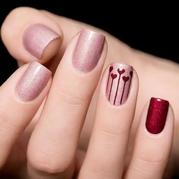 15 Eye-Catching Valentine Nails You’re Crushing On - 99