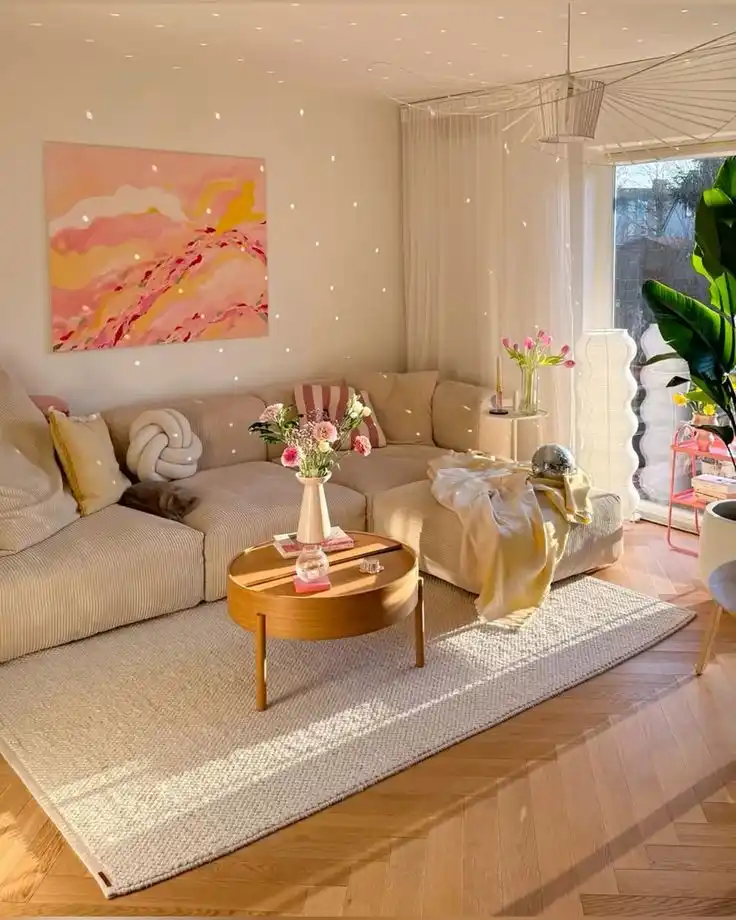 Bright and Cozy Spring Living Room Refresh
