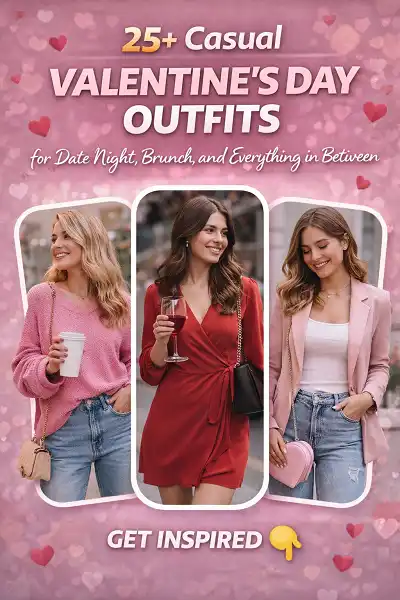 25+ Casual Valentine’s Day Outfit Ideas for Date Night and Brunch