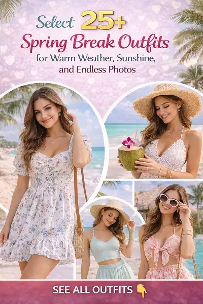 25+ Stylish Spring Break Outfit Ideas for Warm Weather and Sunny Adventures