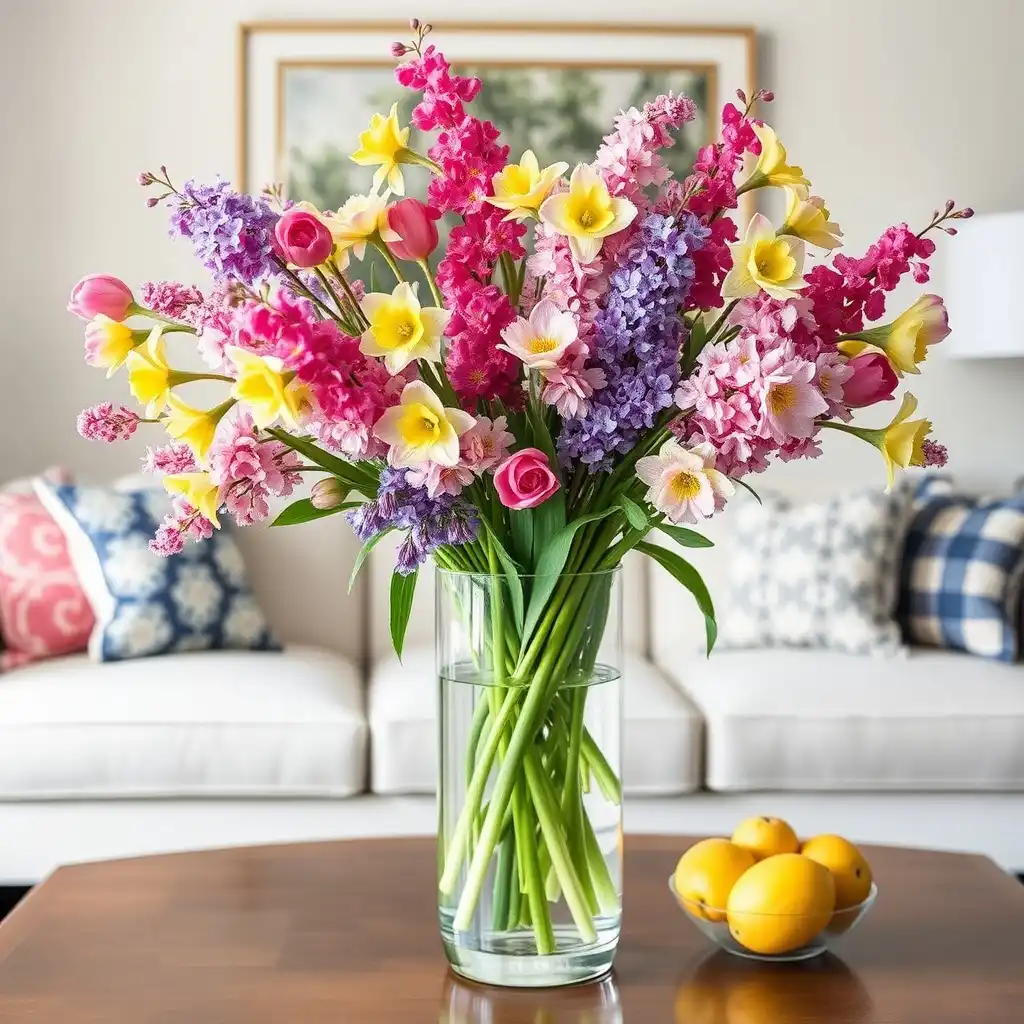 17. Fresh Florals: Arranging Seasonal Blooms as a Focal Point