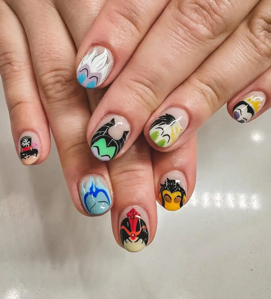 30+ Cute Disney Nails for a Magical Manicure