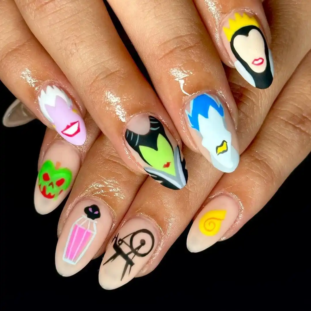 30+ Cute Disney Nails for a Magical Manicure