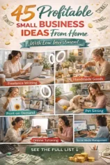 45 Profitable Small Business Ideas From Home With Low Investment