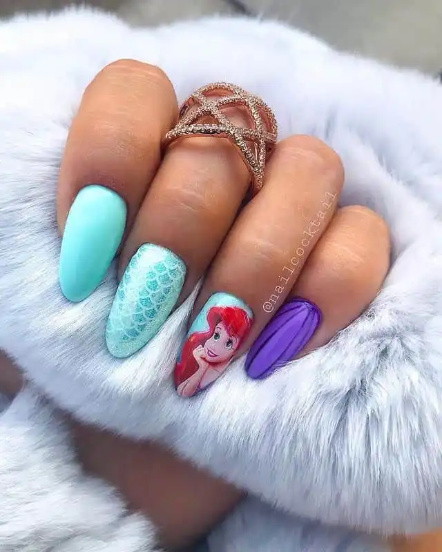 30+ Cute Disney Nails for a Magical Manicure