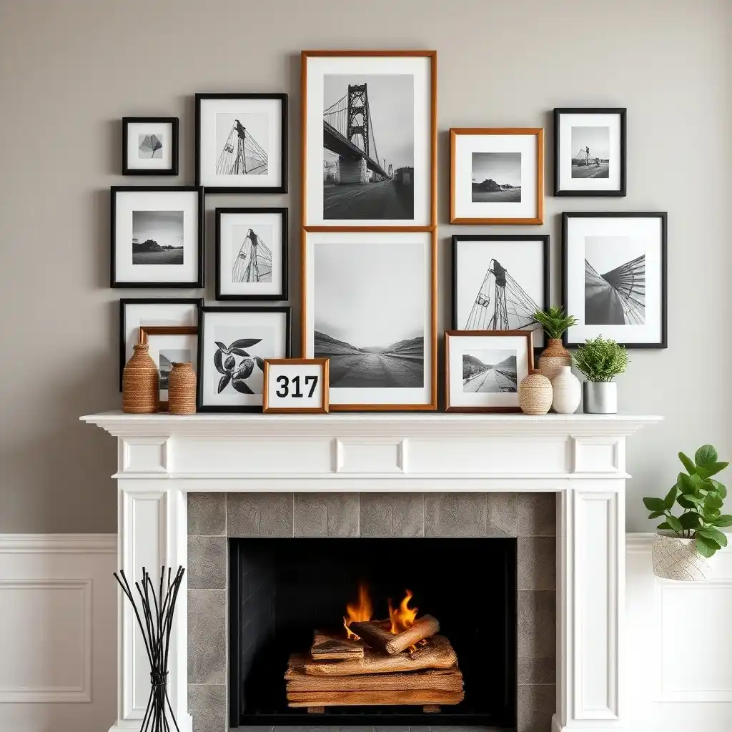 17. Gallery Wall Ideas to Complement Your Mantel