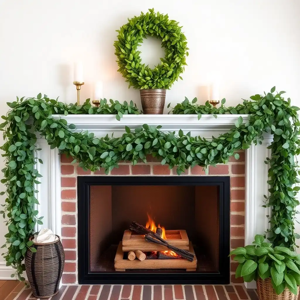 19. Greenery and Garlands for a Natural Focal Point