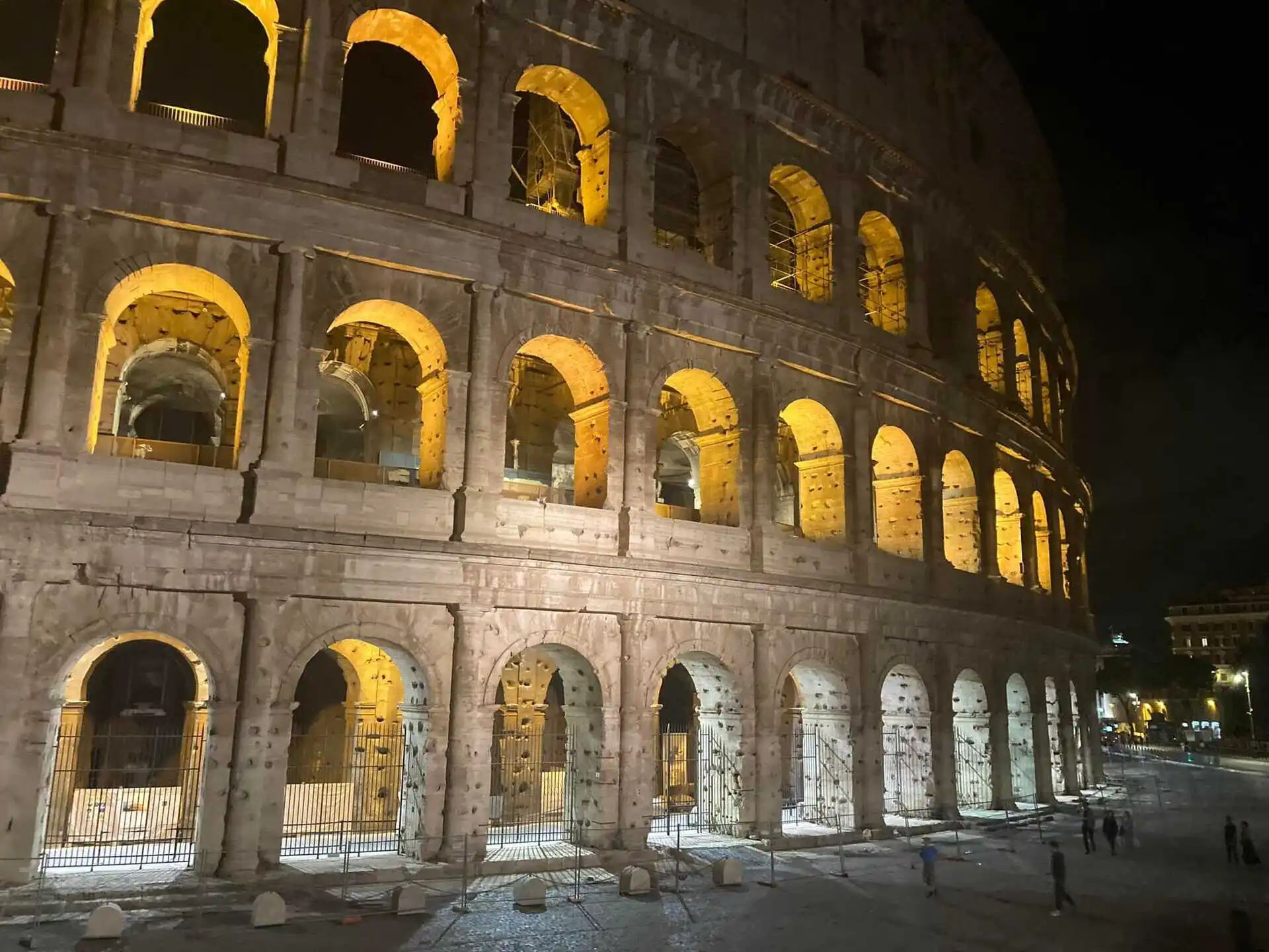 A personal photo I took of the Colosseum in Rome at night