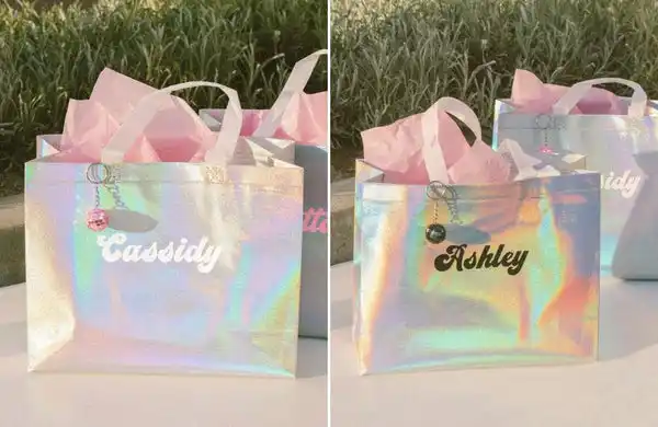 Holographic Retro Bachelorette Gift Bags