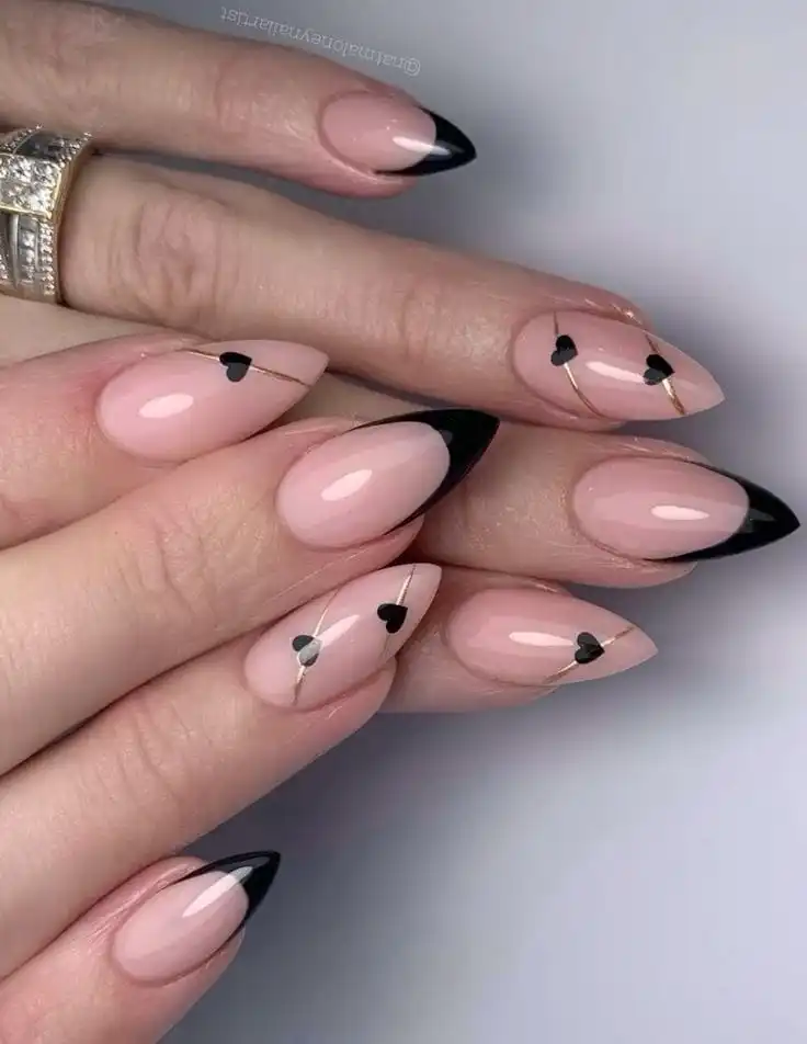 20+ Black Valentine’s Day Nails That Feel Bold, Romantic, and Totally Chic