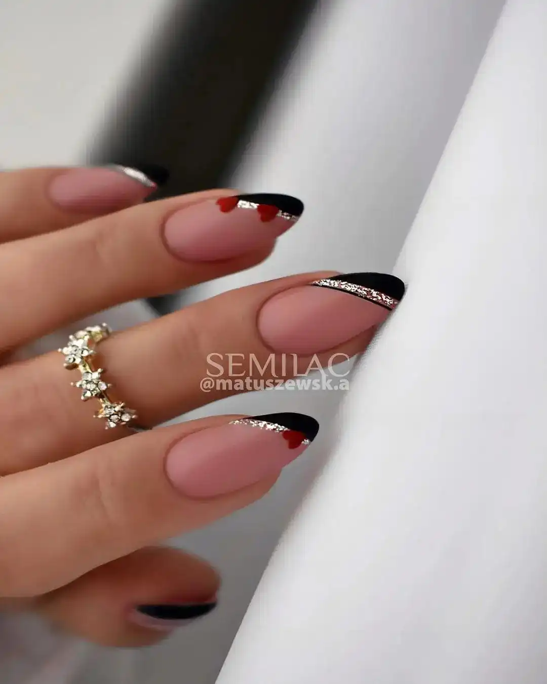 20+ Black Valentine’s Day Nails That Feel Bold, Romantic, and Totally Chic