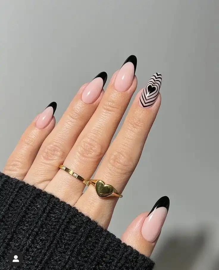 20+ Black Valentine’s Day Nails That Feel Bold, Romantic, and Totally Chic