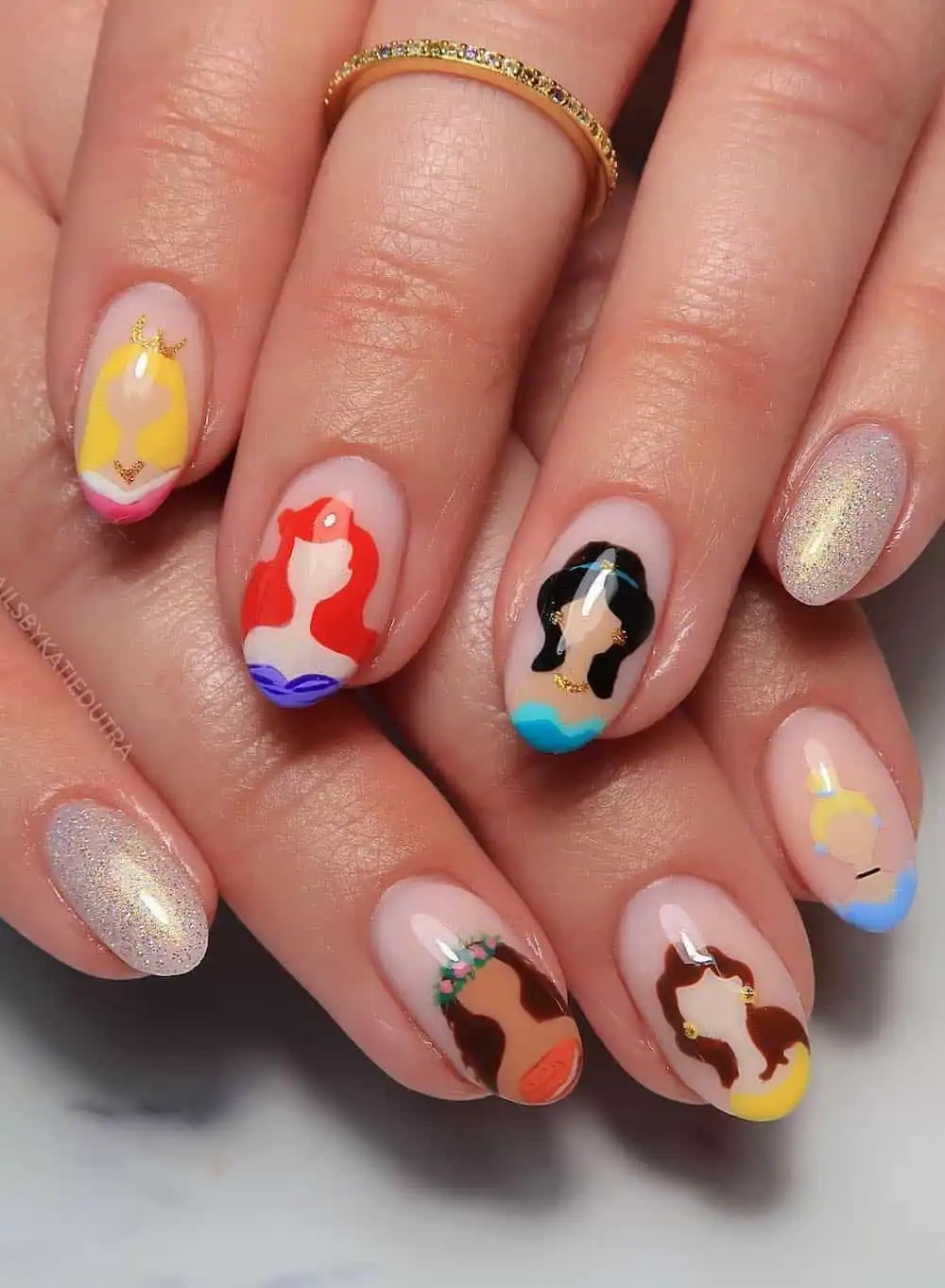 30+ Cute Disney Nails for a Magical Manicure
