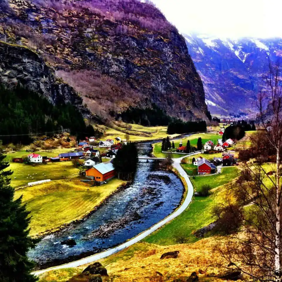 My photo of Flåm in Norway taken in Autumn 2024