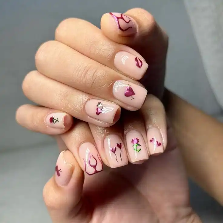 50+ Simple Valentine’s Day Nails for a Cute, Effortless, Romantic Look
