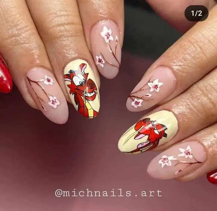 30+ Cute Disney Nails for a Magical Manicure