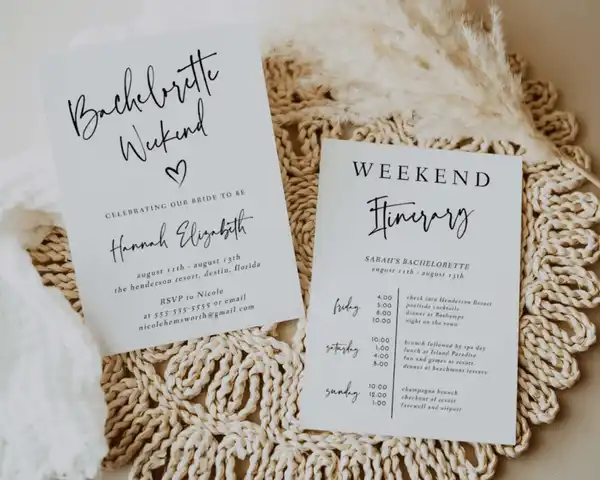 simple bachelorette invitations