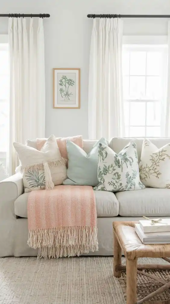 Spring Refresh: Cozy and Elegant Living Room