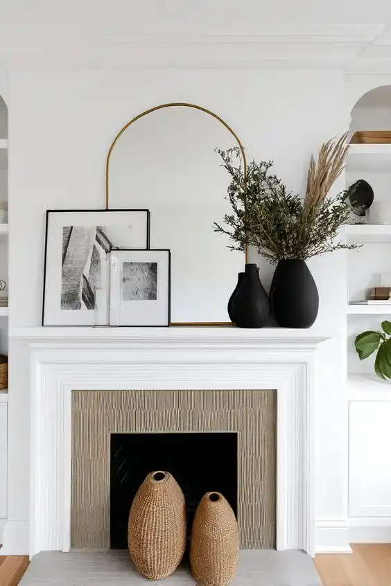 Chic Minimalist Above Fireplace Decor Ideas