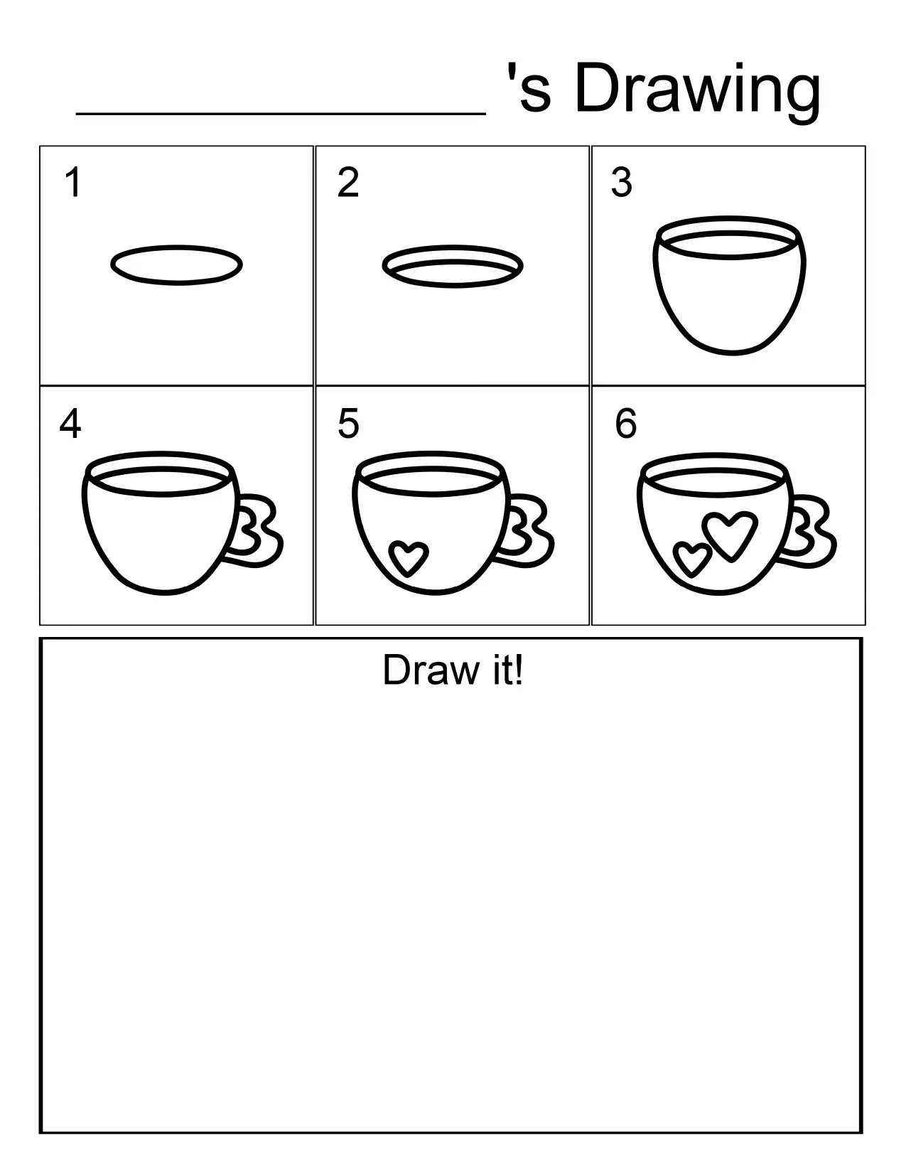 12 Valentine Directed Drawings For Kids (Free Download)