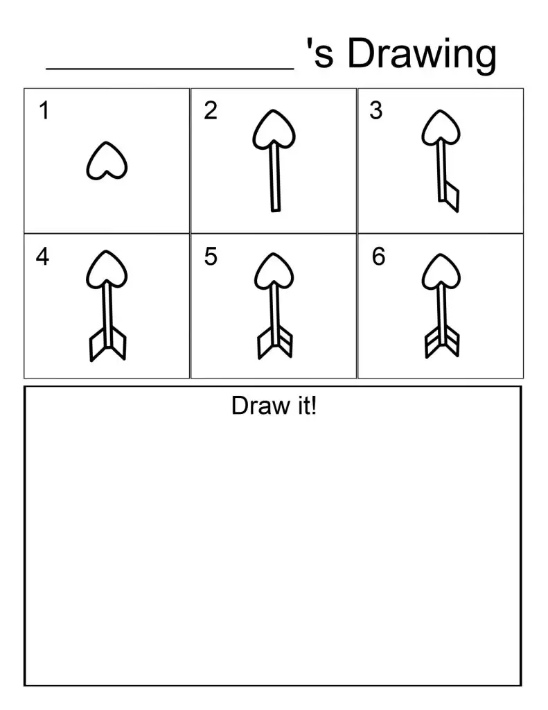 12 Valentine Directed Drawings For Kids (Free Download)
