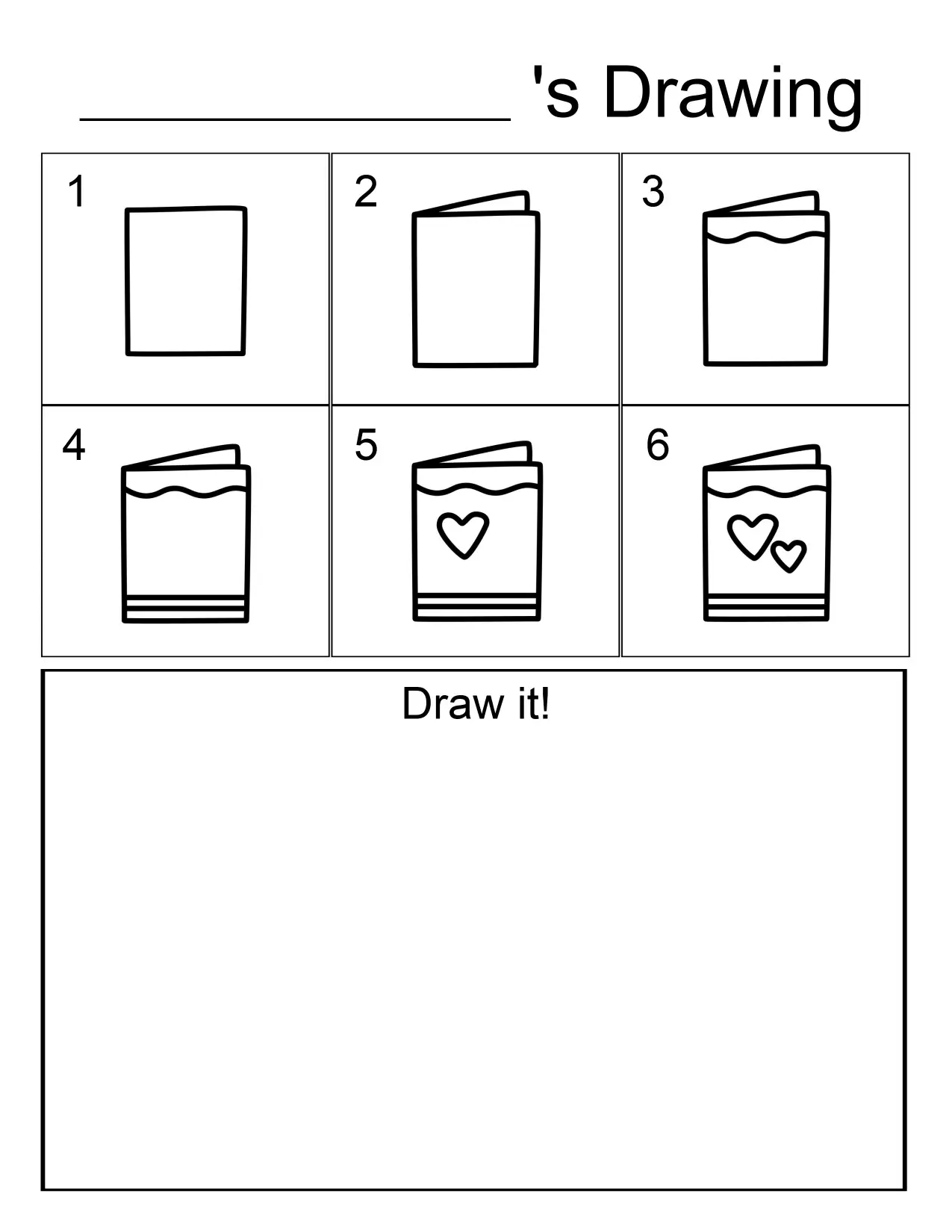 12 Valentine Directed Drawings For Kids (Free Download)