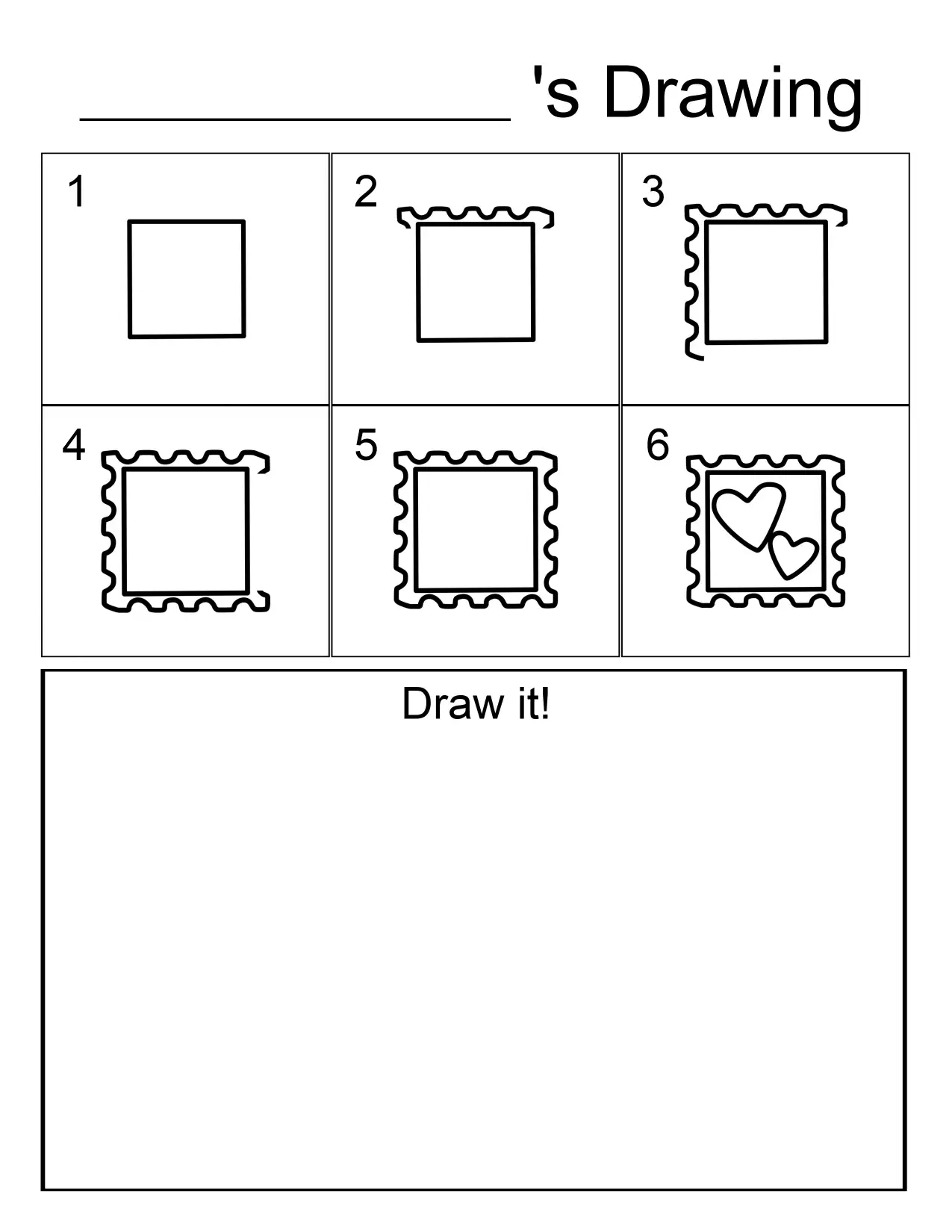 12 Valentine Directed Drawings For Kids (Free Download)