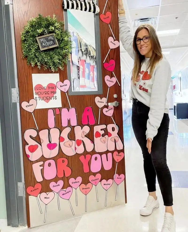 50 Creative Valentine’s Door Decorations for Your Classroom to Spread Love and Joy